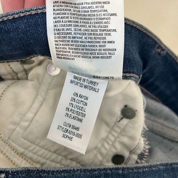 Agolde Sophie Hi Rise Crop Raw Hem, 26, NWOT - Picture 12 of 13